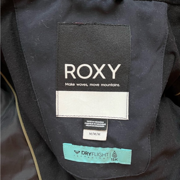 Women’s Roxy Olive Green Hooded Jacket - Picture 3 of 4